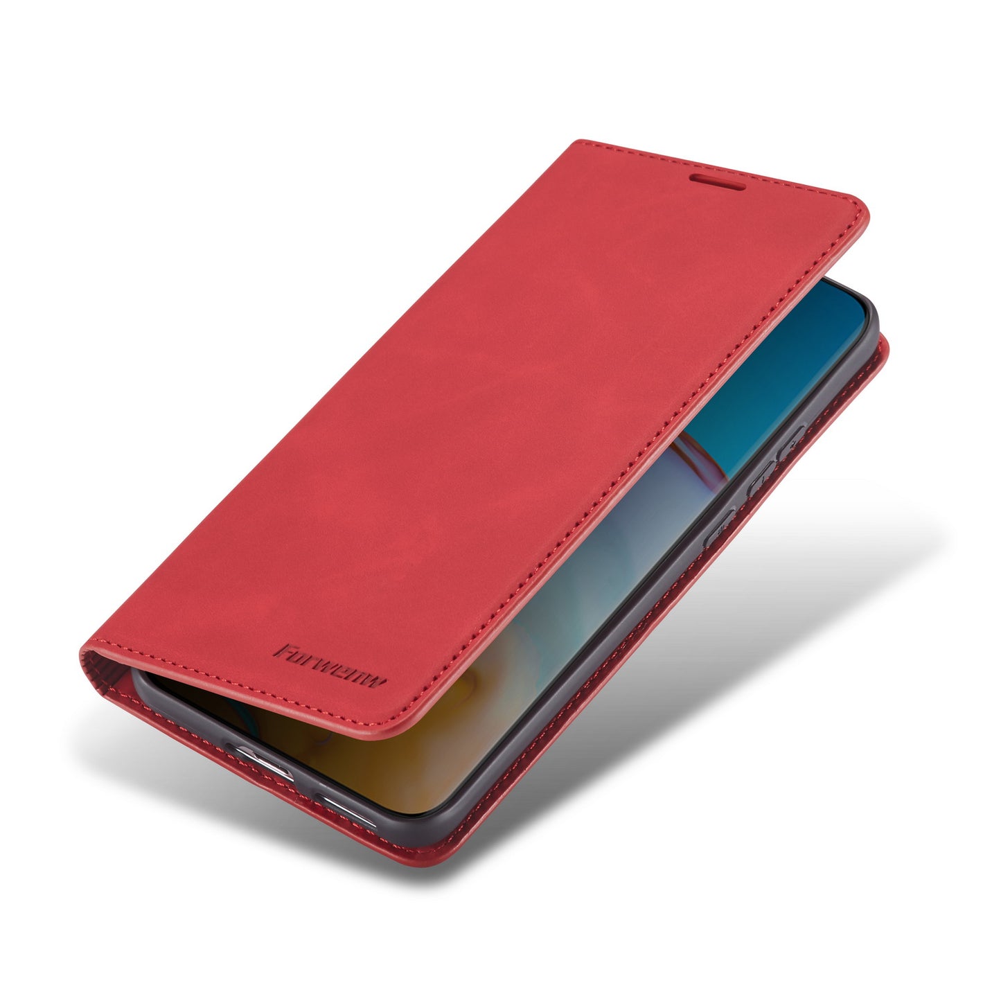 FORWENW Fantasy Series Silky Touch Leather Wallet Case for Huawei P40 Pro