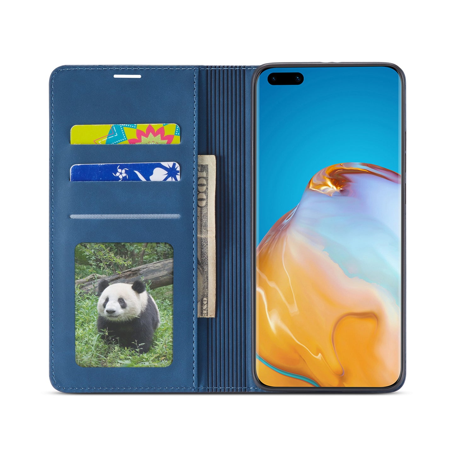 FORWENW Fantasy Series Silky Touch Leather Wallet Case for Huawei P40 Pro