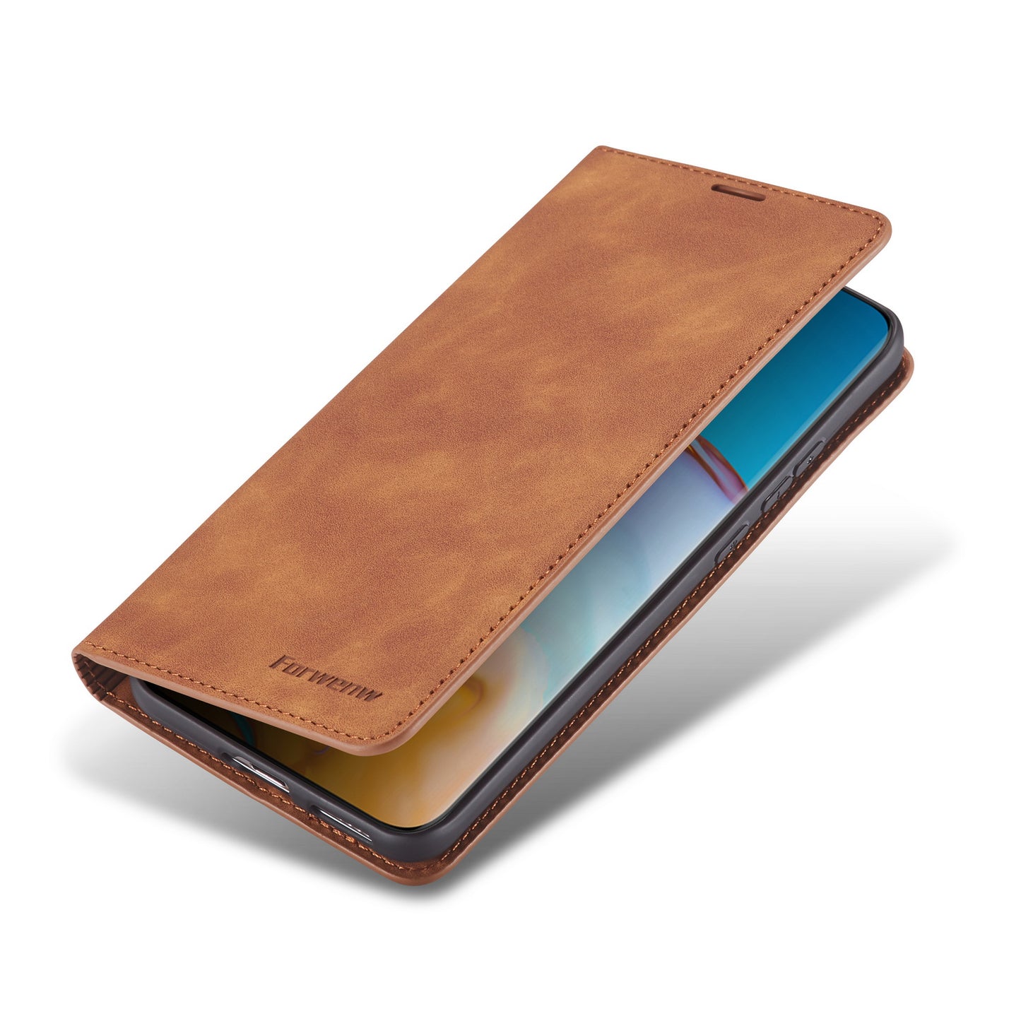 FORWENW Fantasy Series Silky Touch Leather Wallet Case for Huawei P40 Pro