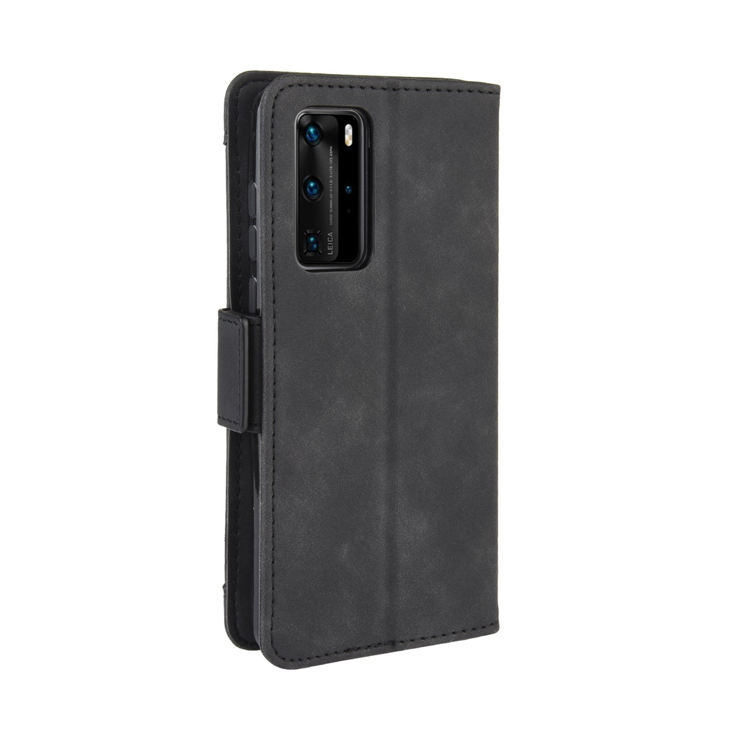Multiple Card Slots Leather Wallet Stand Shell for Huawei P40 Pro