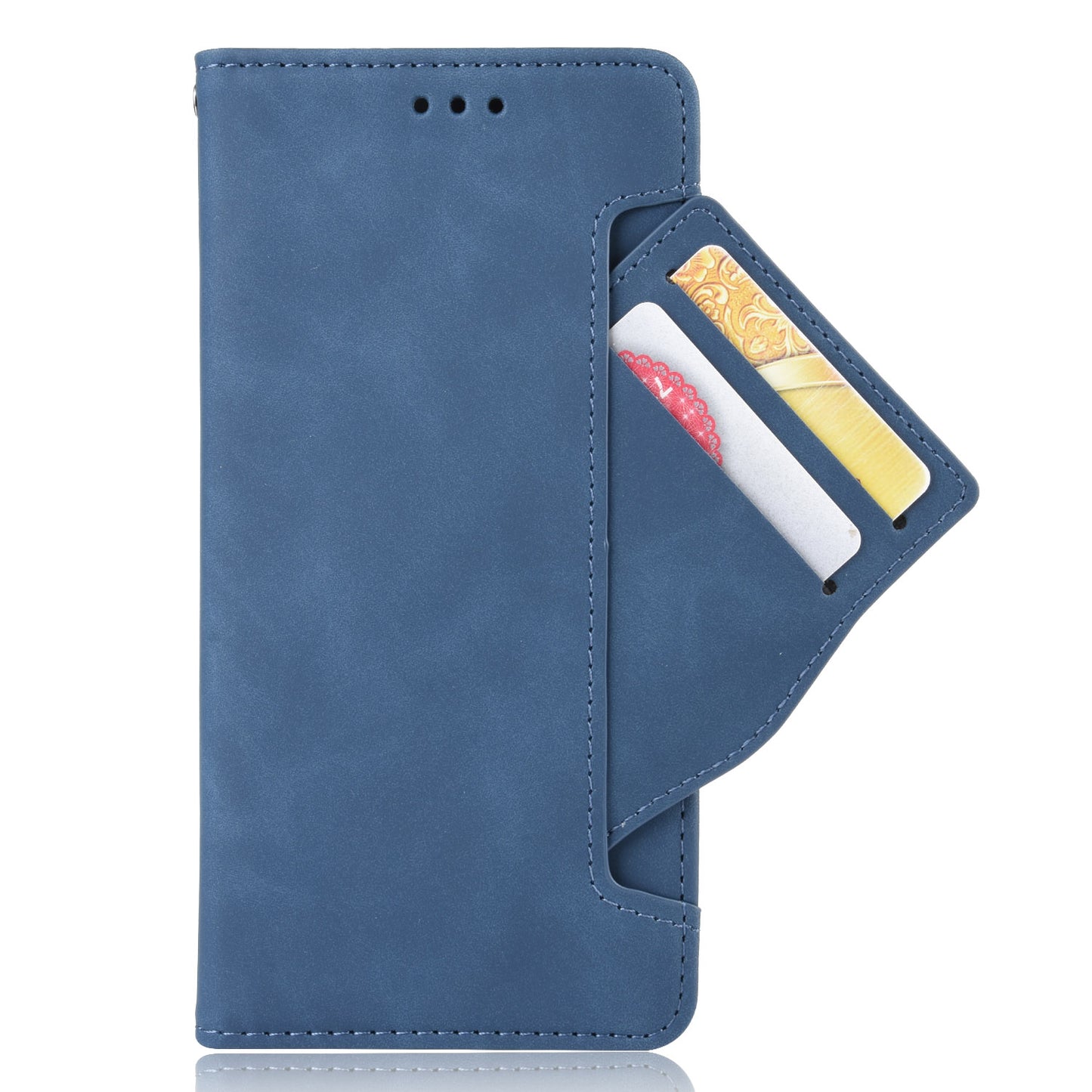 Multiple Card Slots Leather Wallet Stand Shell for Huawei P40 Pro