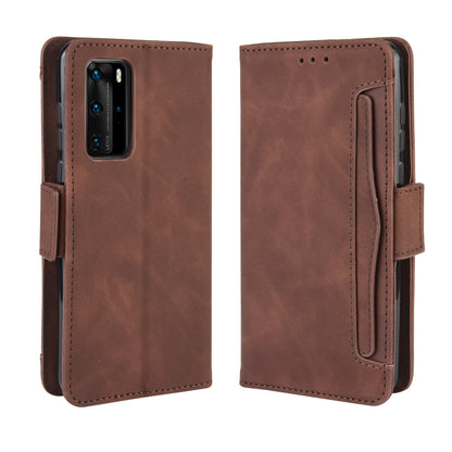 Multiple Card Slots Leather Wallet Stand Shell for Huawei P40 Pro