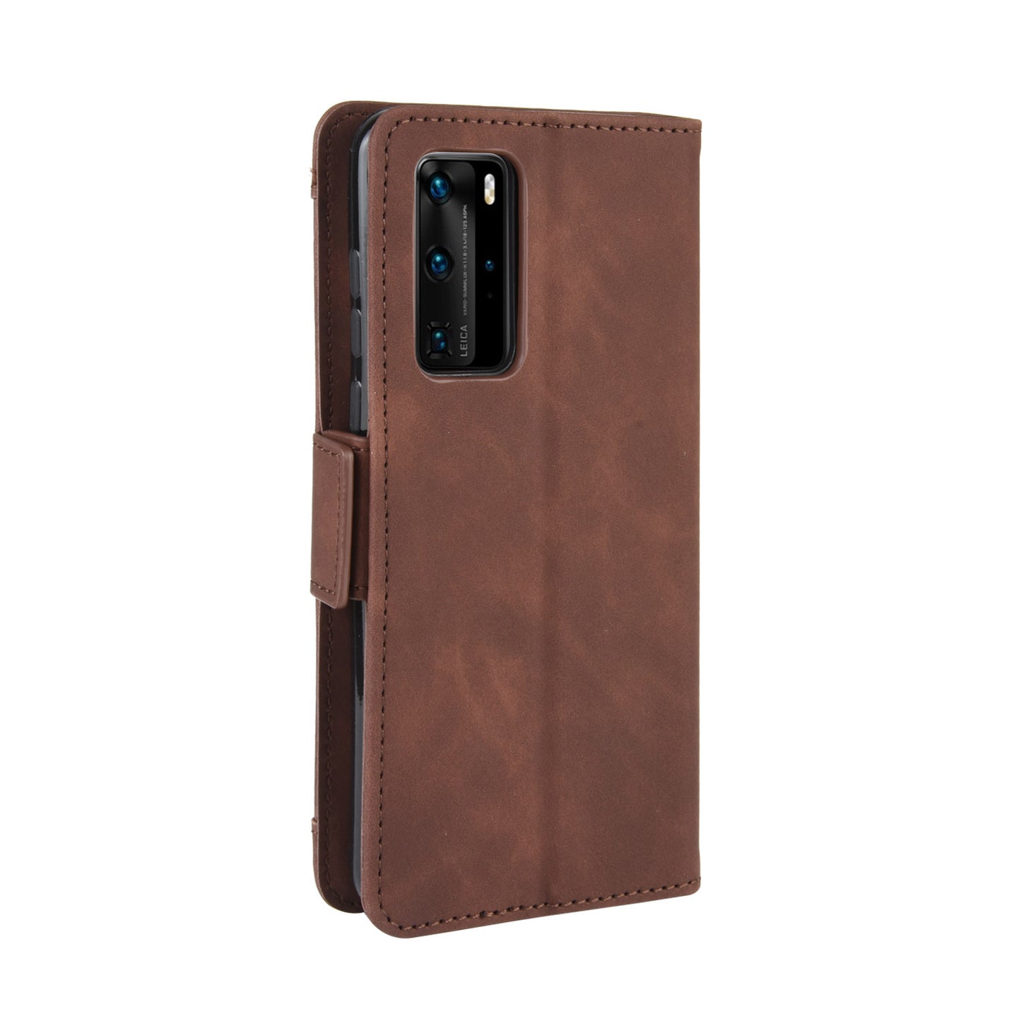 Multiple Card Slots Leather Wallet Stand Shell for Huawei P40 Pro