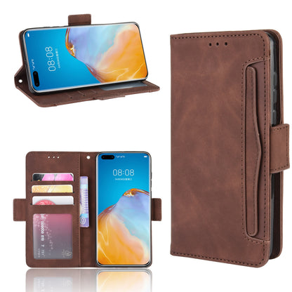 Multiple Card Slots Leather Wallet Stand Shell for Huawei P40 Pro