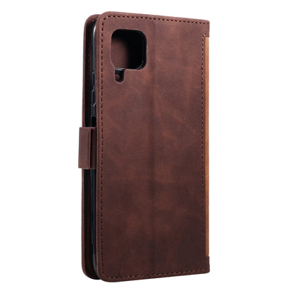 Retro Style Splicing Leather Wallet Cover Stand Phone Case for Huawei P40 lite/nova 6 SE/Nova 7i