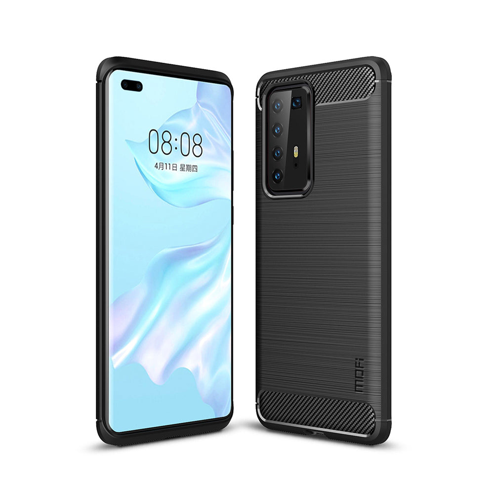 MOFI Brushed TPU Carbon Fiber Cell Phone Case for Huawei P40 Pro/P40 Pro+