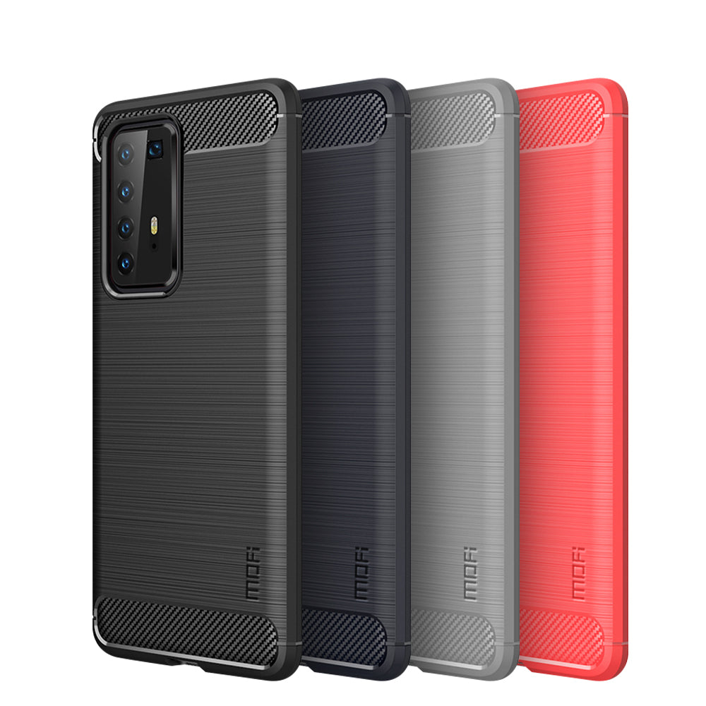 MOFI Brushed TPU Carbon Fiber Cell Phone Case for Huawei P40 Pro/P40 Pro+