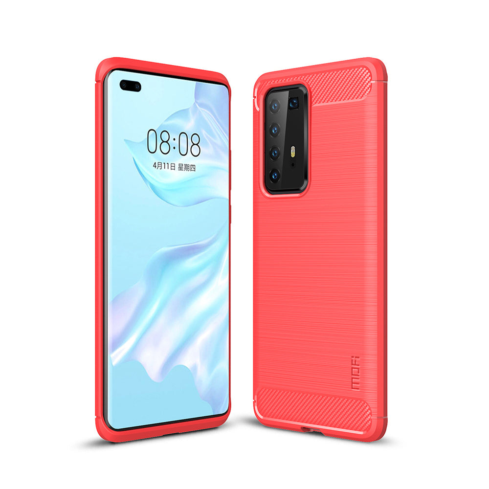 MOFI Brushed TPU Carbon Fiber Cell Phone Case for Huawei P40 Pro/P40 Pro+