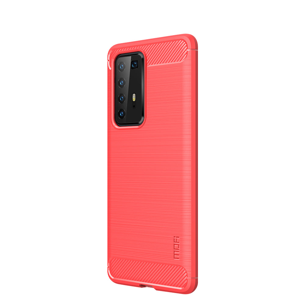 MOFI Brushed TPU Carbon Fiber Cell Phone Case for Huawei P40 Pro/P40 Pro+