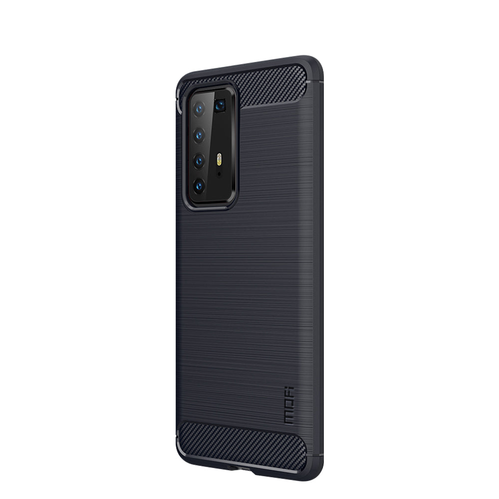MOFI Brushed TPU Carbon Fiber Cell Phone Case for Huawei P40 Pro/P40 Pro+