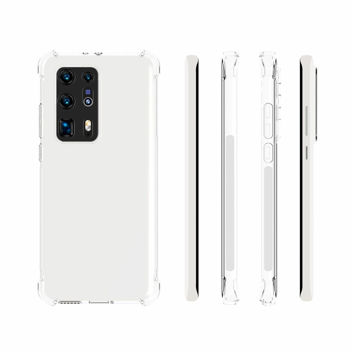 For Huawei P40 Pro+ Transparent Shockproof Anti-slip TPU Phone Case