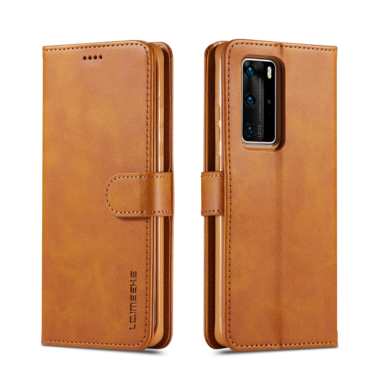 LC.IMEEKE Leather Wallet Stand Case for Huawei P40 Pro