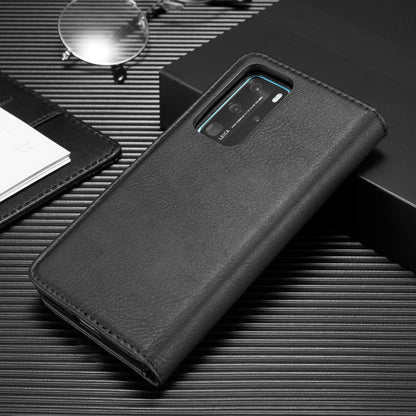 DG.MING Detachable 2-in-1 Split Leather Wallet Shell + PC Back Case for Huawei P40 Pro