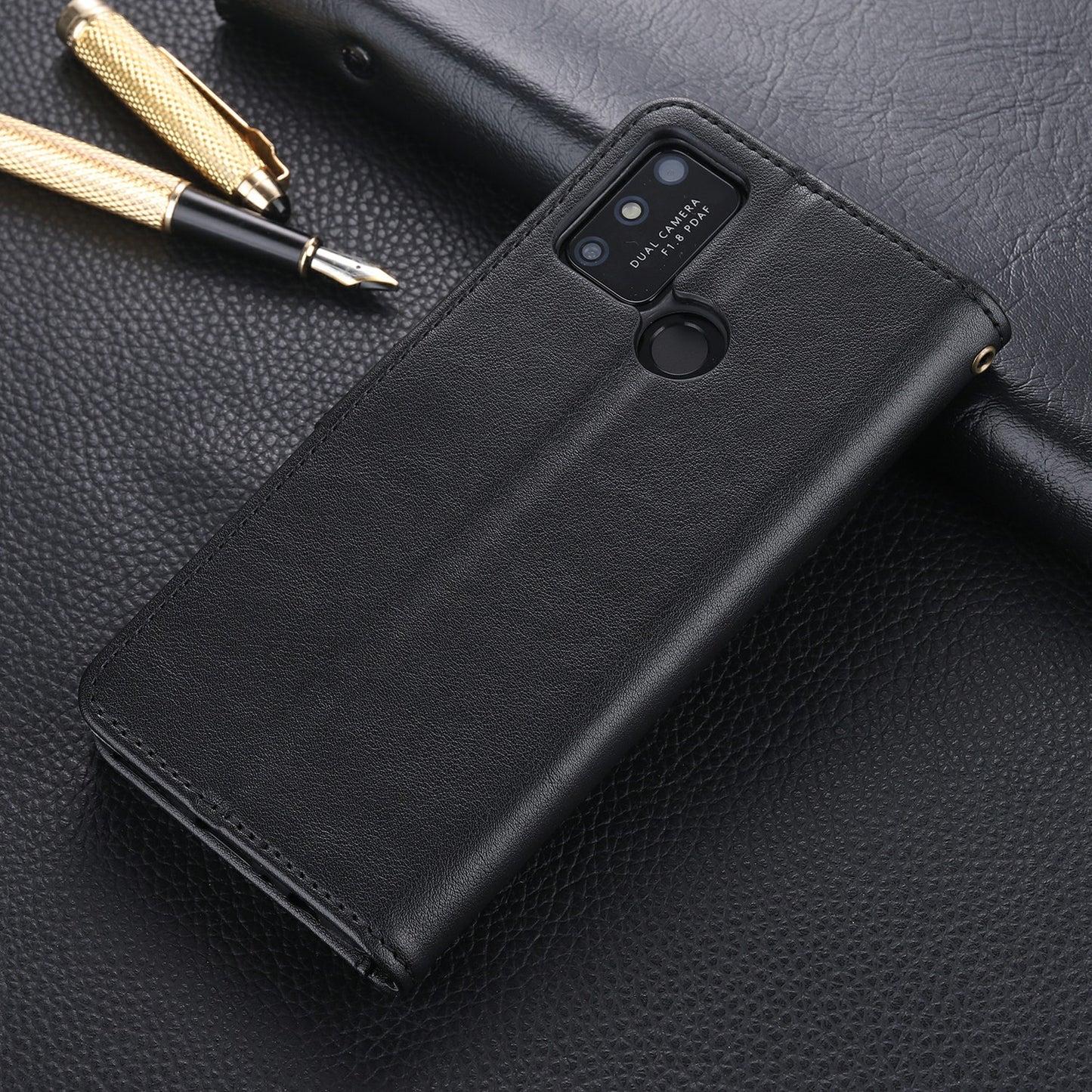 AZNS Leather Wallet with Stand Case for Honor 9A