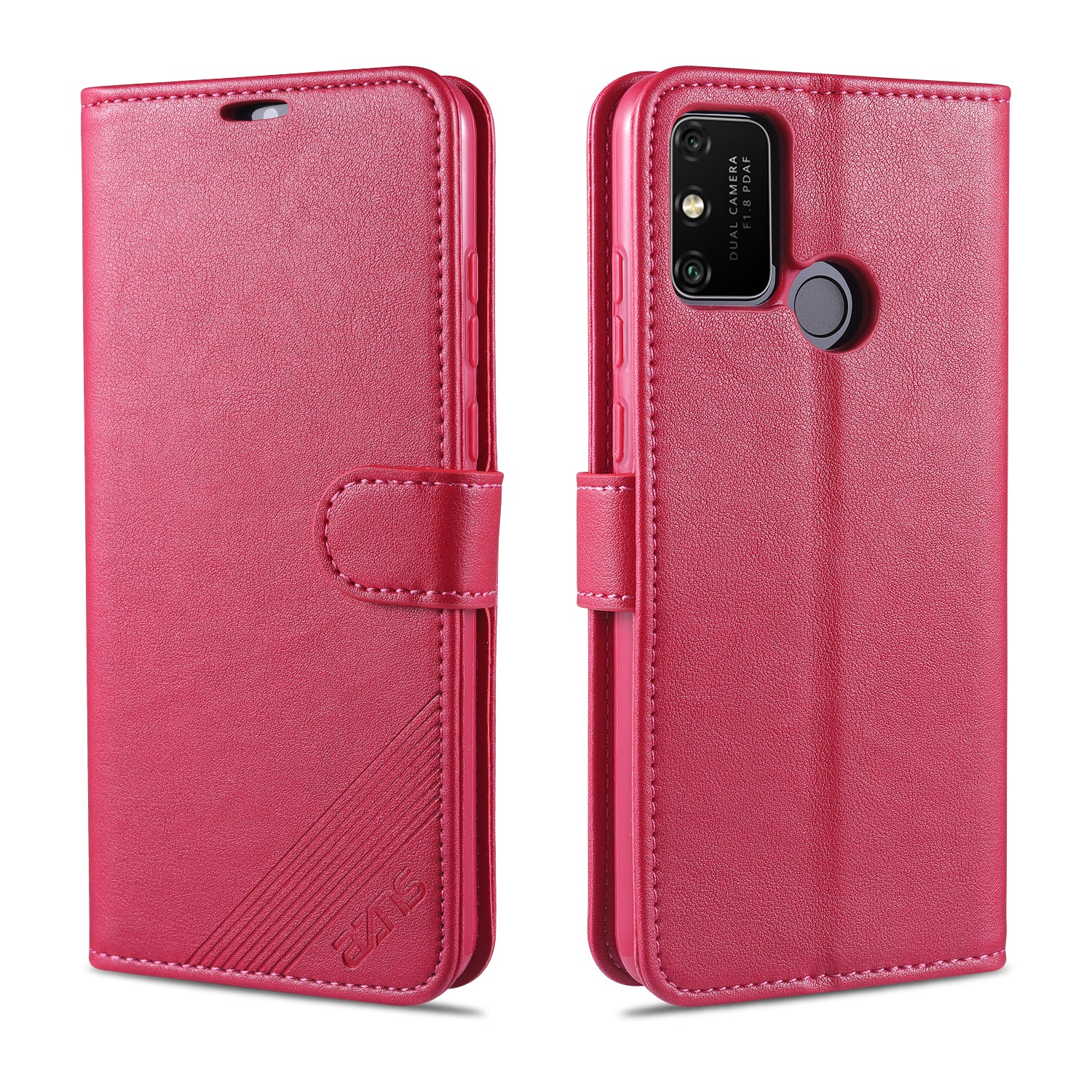 AZNS Leather Wallet with Stand Case for Honor 9A