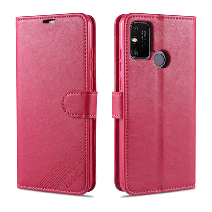 AZNS Leather Wallet with Stand Case for Honor 9A