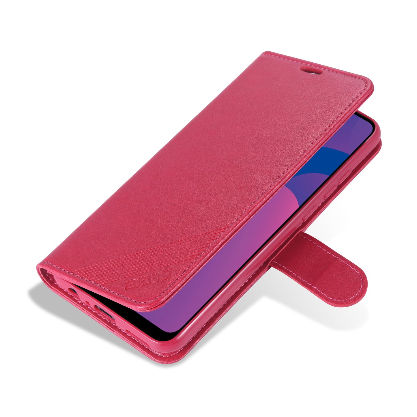 AZNS Leather Wallet with Stand Case for Honor 9A
