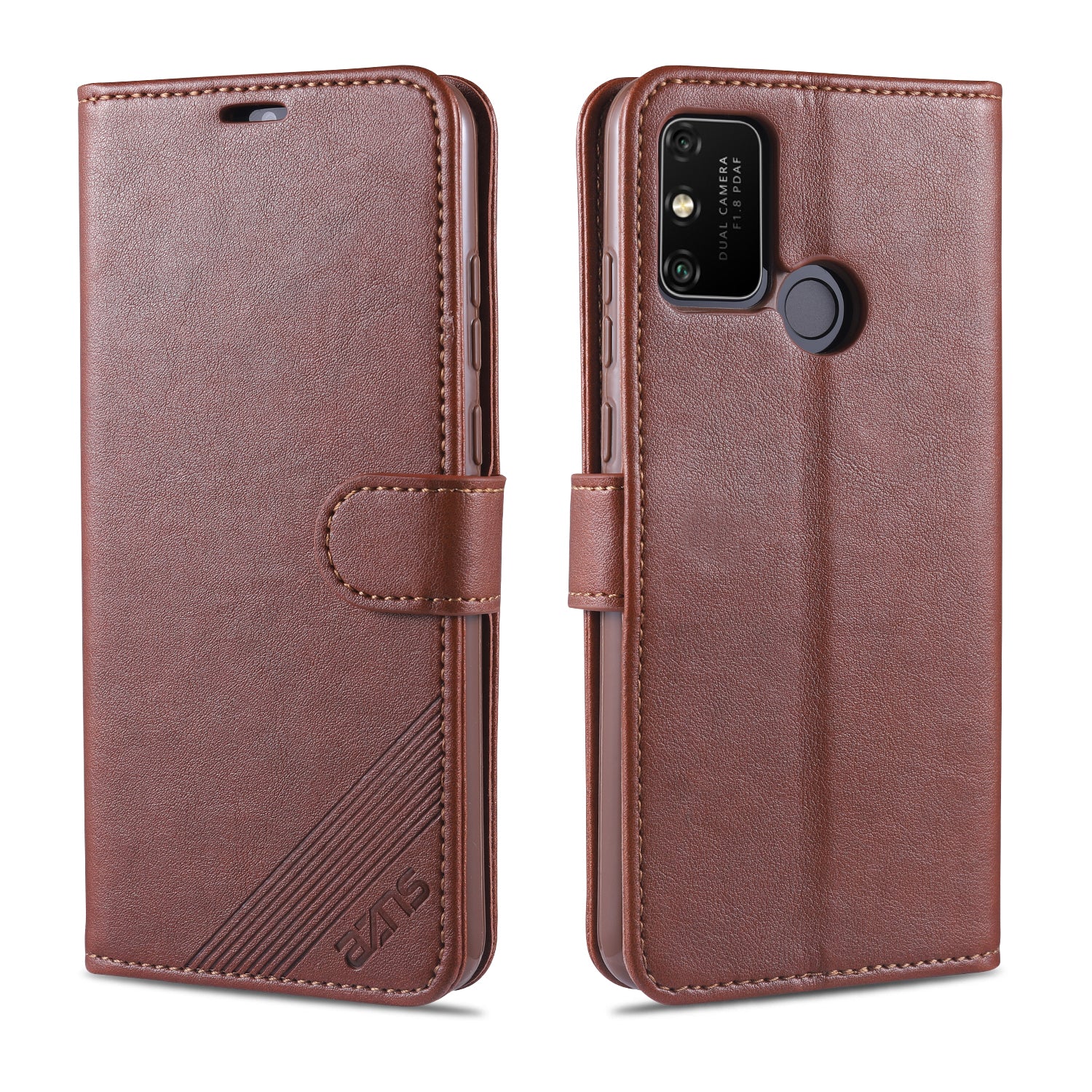 AZNS Leather Wallet with Stand Case for Honor 9A