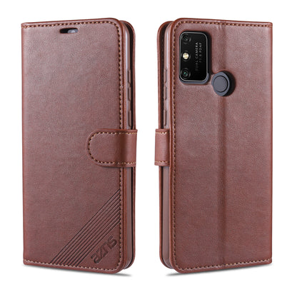 AZNS Leather Wallet with Stand Case for Honor 9A