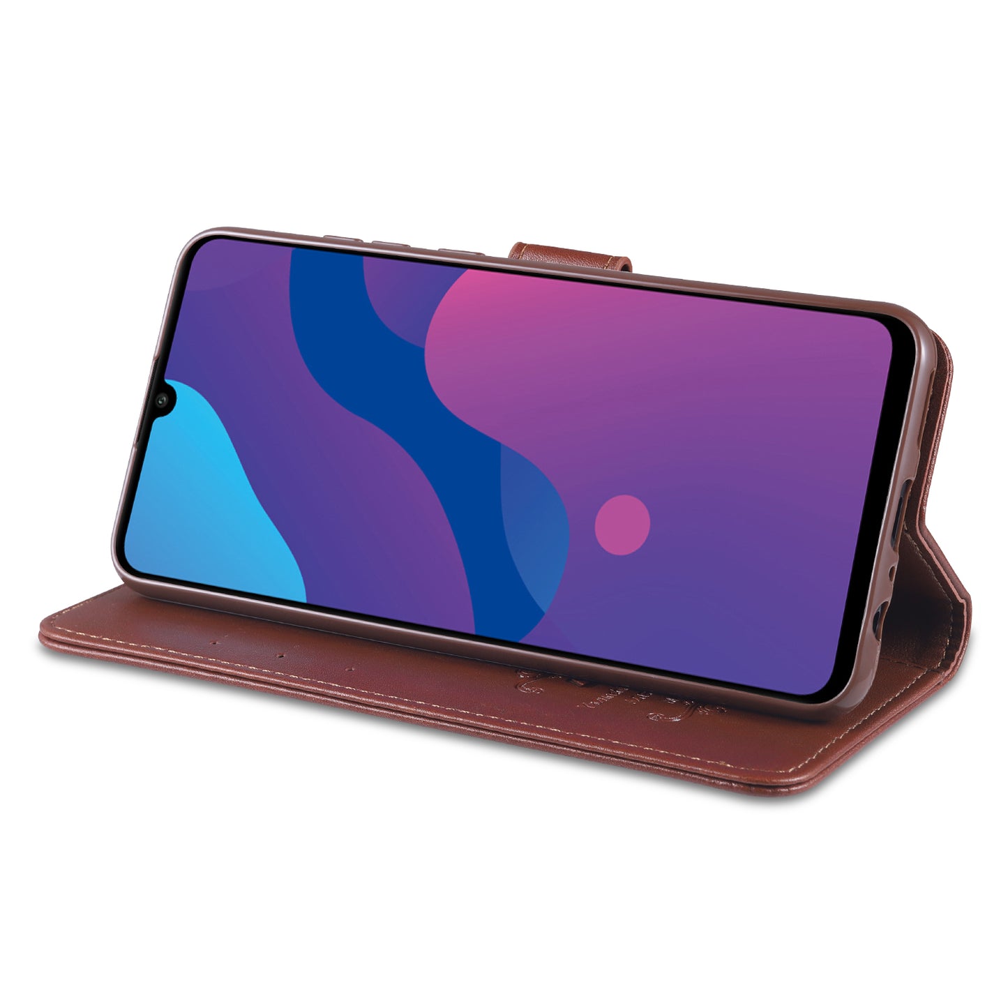 AZNS Leather Wallet with Stand Case for Honor 9A