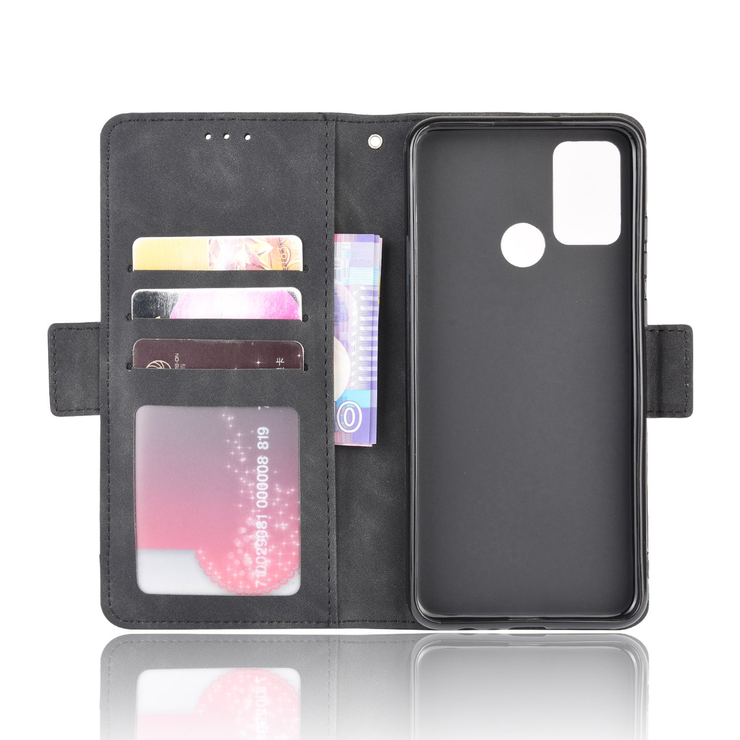 Magnetic PU Leather Shell with Multiple Card Slots for Honor Play 9A/Honor 9A