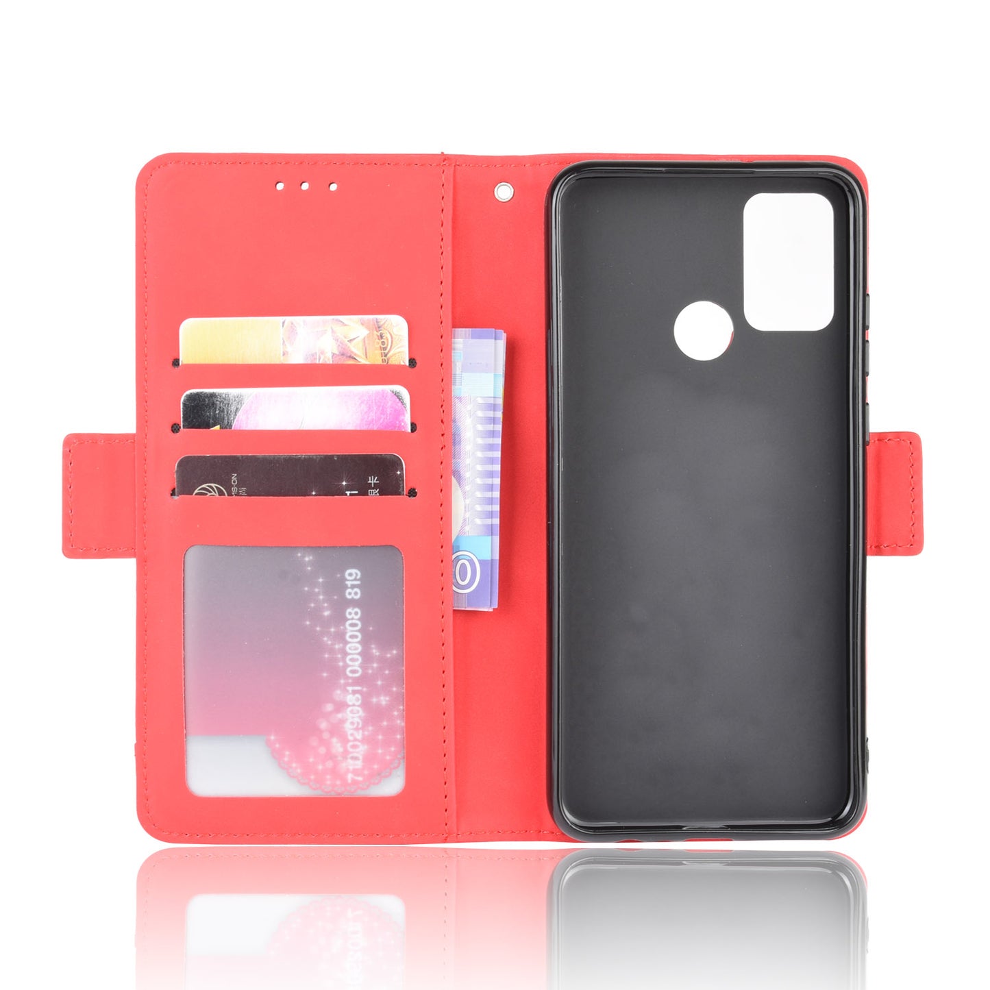 Magnetic PU Leather Shell with Multiple Card Slots for Honor Play 9A/Honor 9A