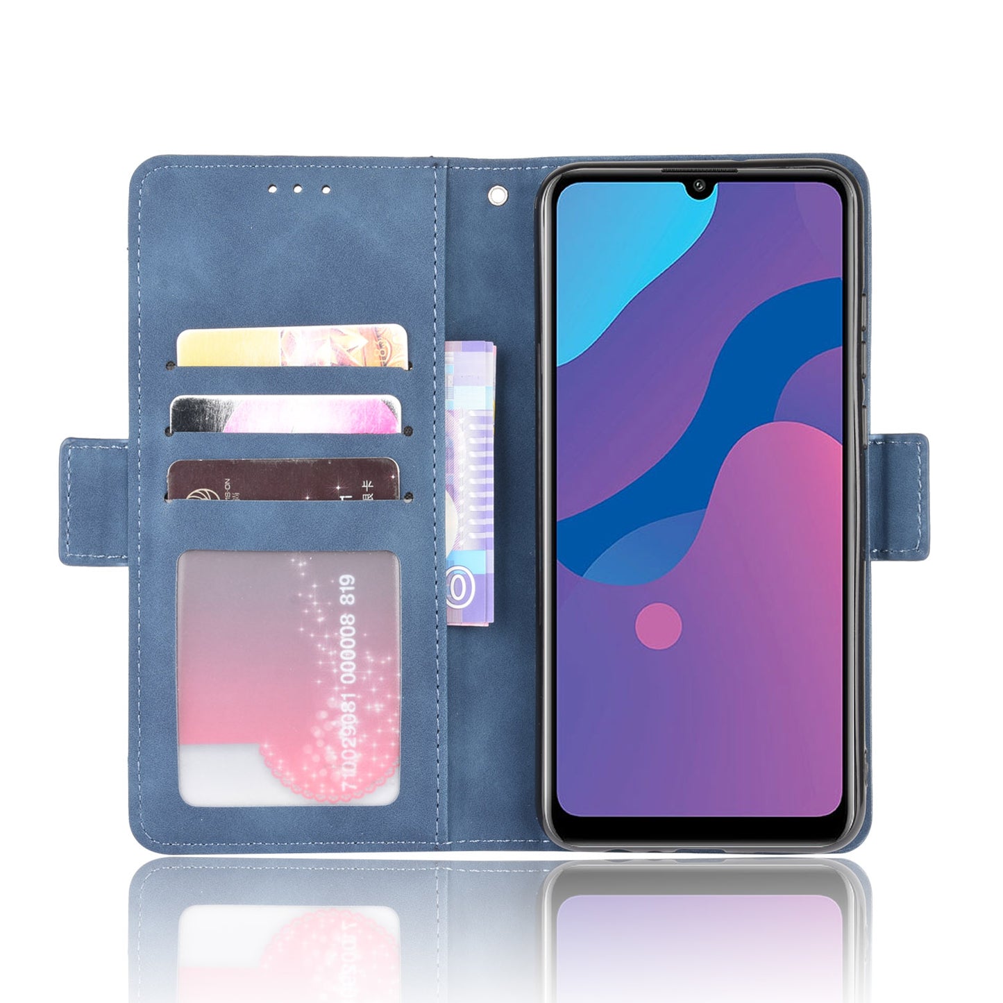 Magnetic PU Leather Shell with Multiple Card Slots for Honor Play 9A/Honor 9A