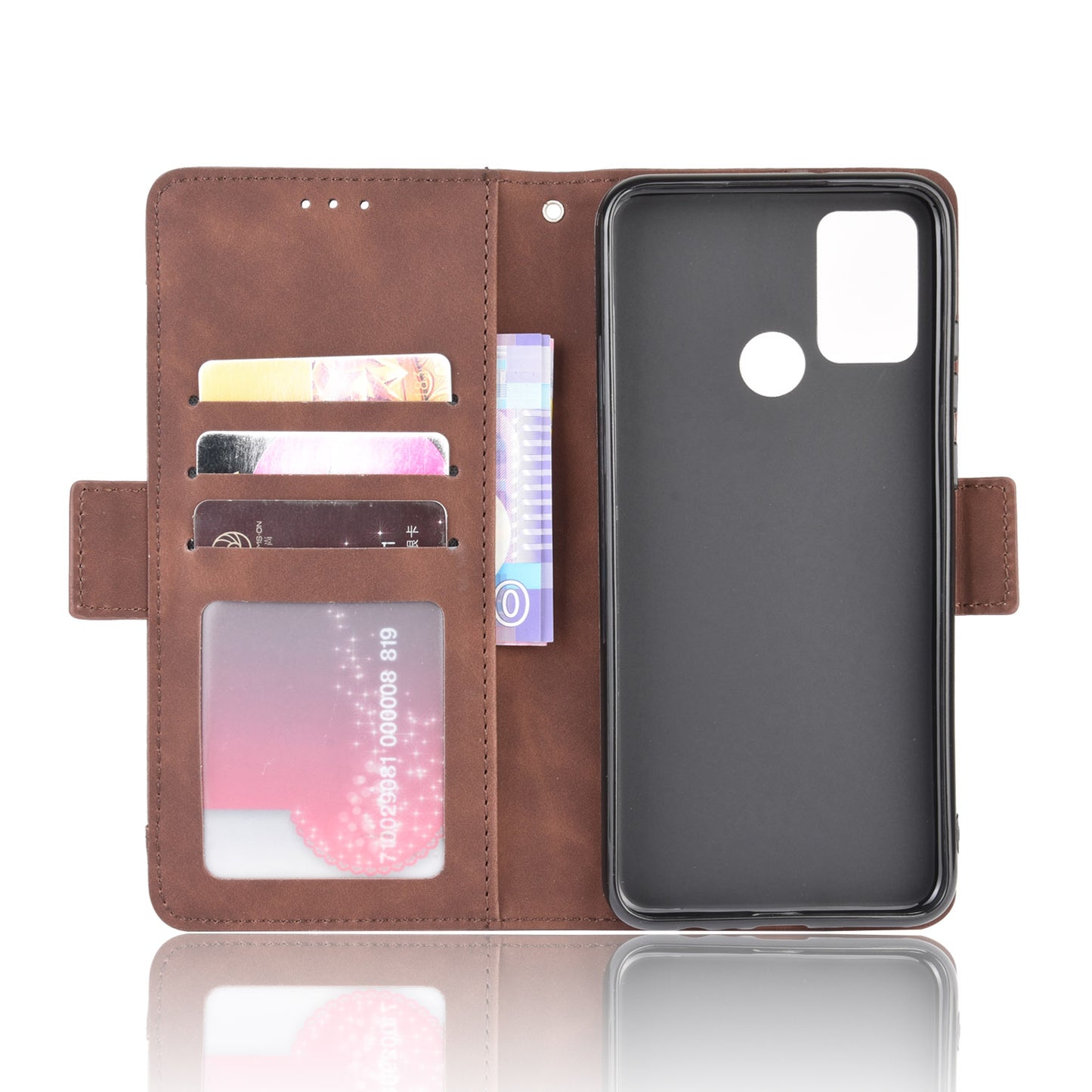 Magnetic PU Leather Shell with Multiple Card Slots for Honor Play 9A/Honor 9A