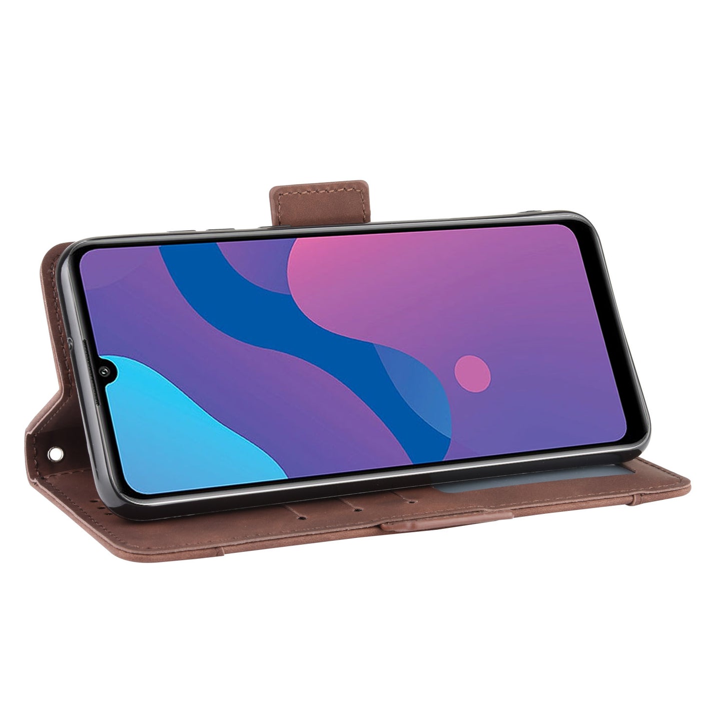Magnetic PU Leather Shell with Multiple Card Slots for Honor Play 9A/Honor 9A