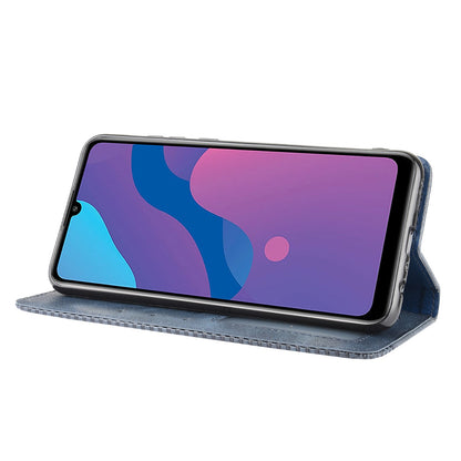 Vintage Style Leather Wallet Stand Phone Shell for Honor 9A/Play 9A