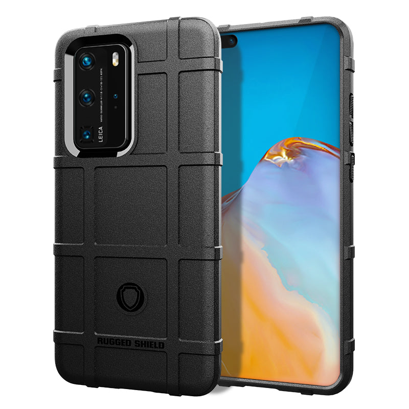 Anti-shock Square Grid Texture Thicken TPU Shell for Huawei P40 Pro