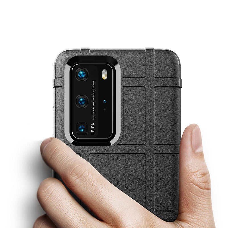 Anti-shock Square Grid Texture Thicken TPU Shell for Huawei P40 Pro