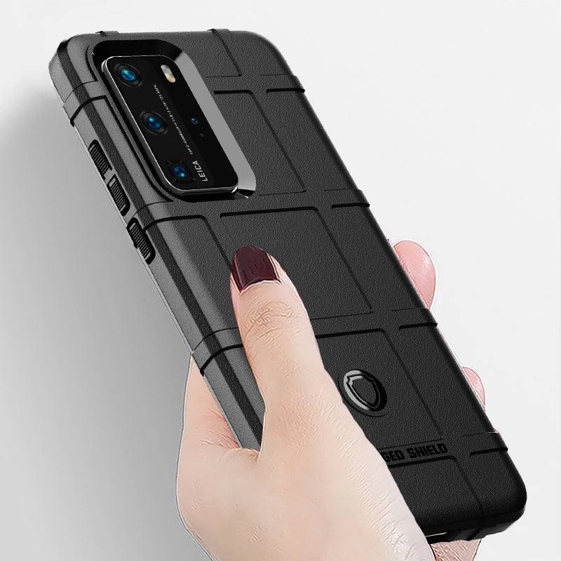 Anti-shock Square Grid Texture Thicken TPU Shell for Huawei P40 Pro