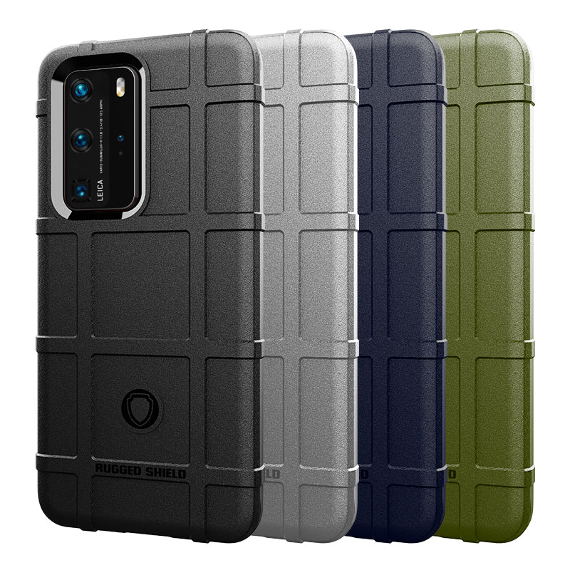 Anti-shock Square Grid Texture Thicken TPU Shell for Huawei P40 Pro
