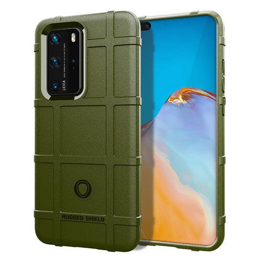 Anti-shock Square Grid Texture Thicken TPU Shell for Huawei P40 Pro
