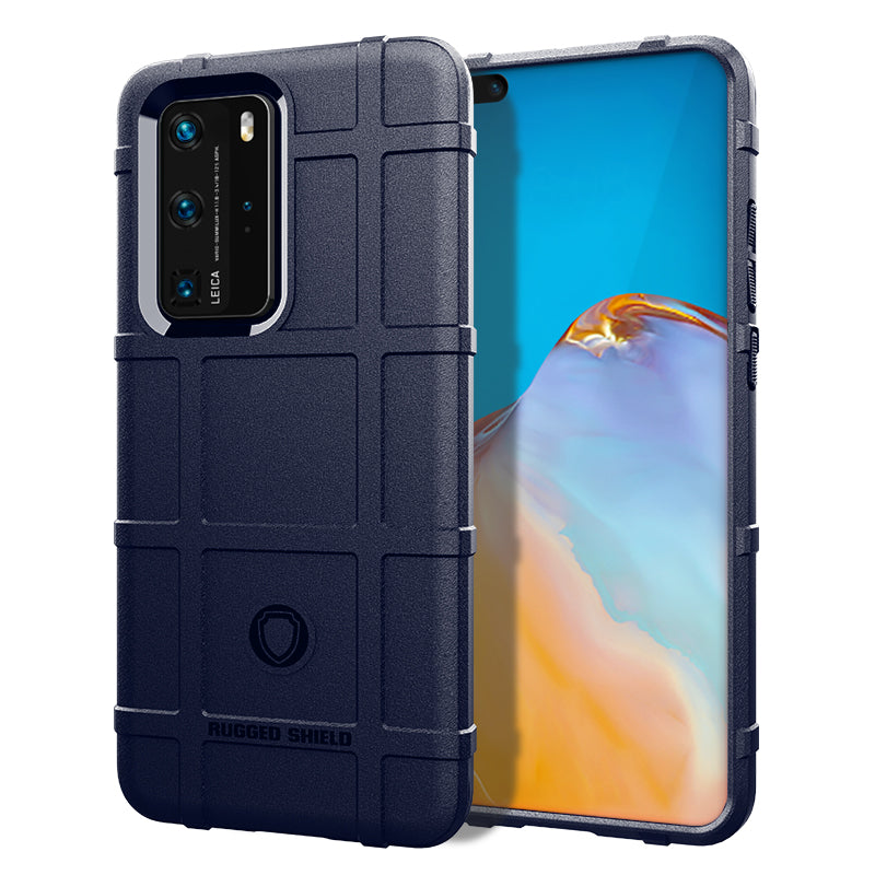 Anti-shock Square Grid Texture Thicken TPU Shell for Huawei P40 Pro