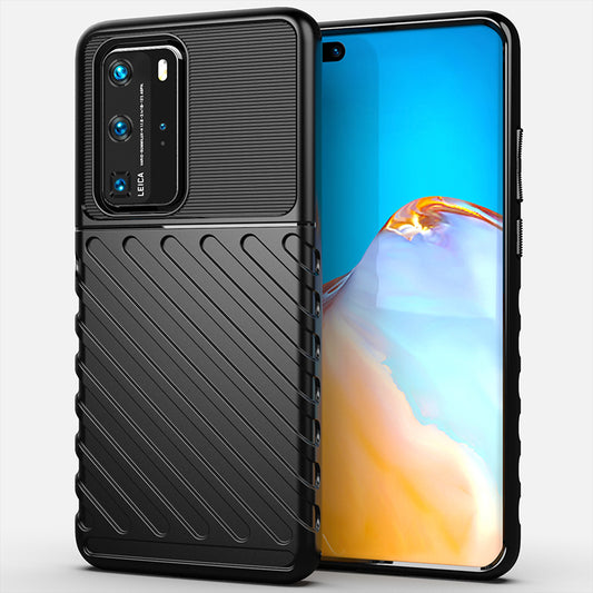 Thunder Series Twill Skin Soft TPU Case for Huawei P40 Pro
