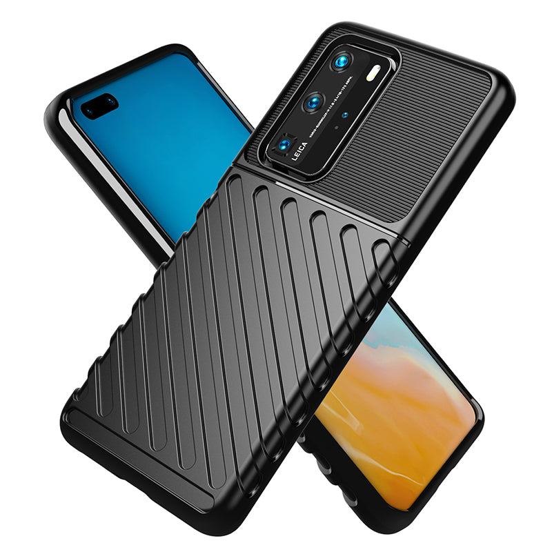 Thunder Series Twill Skin Soft TPU Case for Huawei P40 Pro