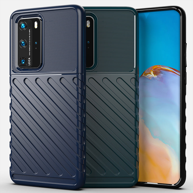 Thunder Series Twill Skin Soft TPU Case for Huawei P40 Pro