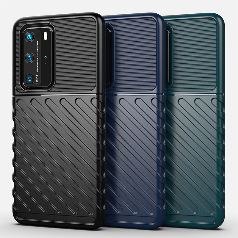 Thunder Series Twill Skin Soft TPU Case for Huawei P40 Pro