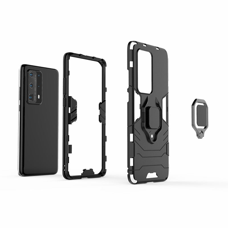 Cool Guard PC + TPU Hybrid Phone Cover with Kickstand for Huawei P40 Pro Plus
