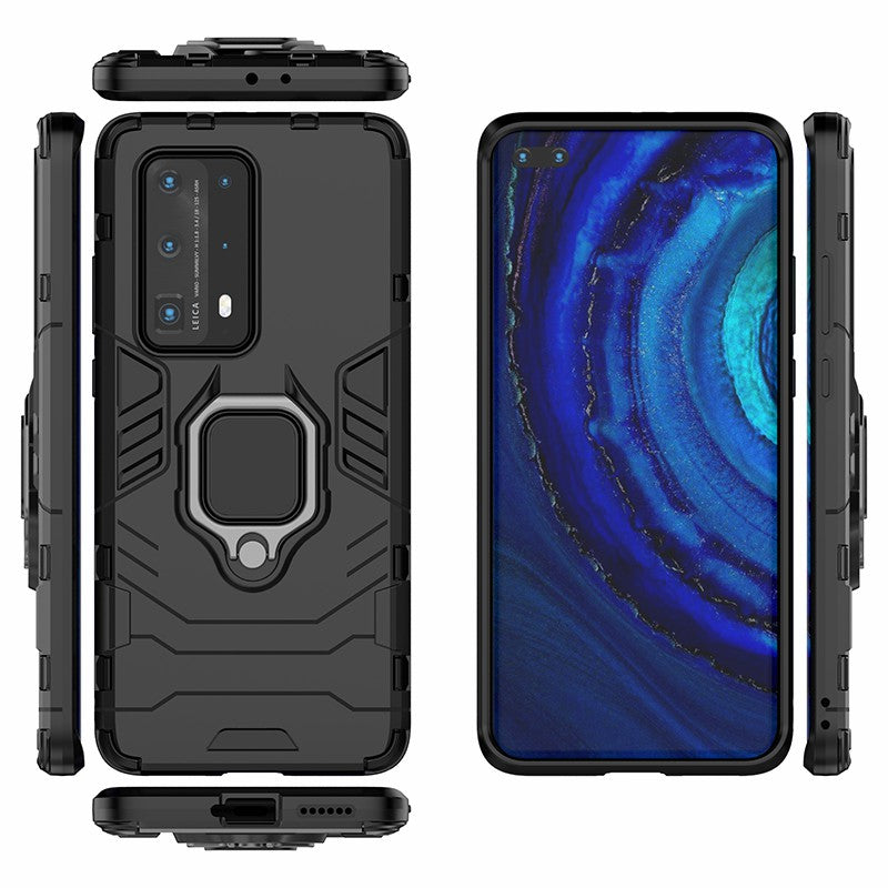 Cool Guard PC + TPU Hybrid Phone Cover with Kickstand for Huawei P40 Pro Plus