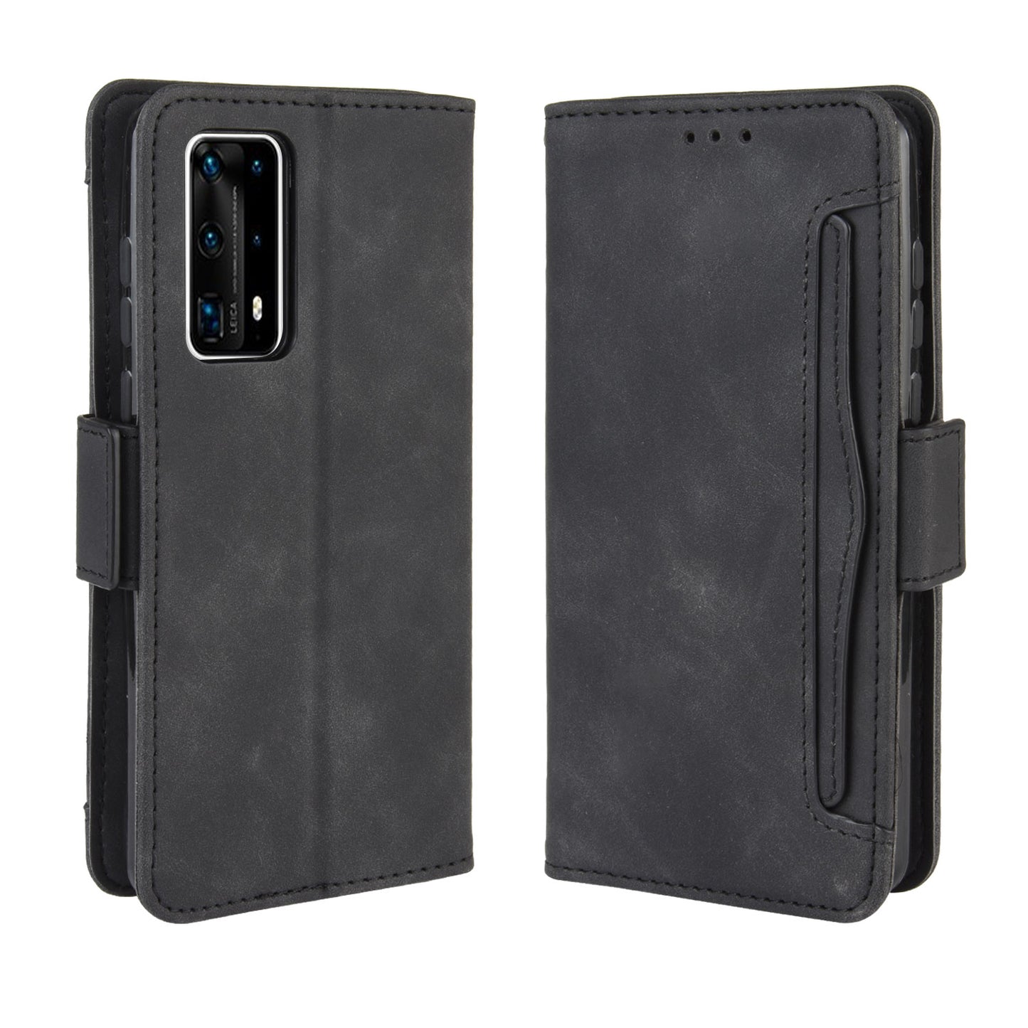 PU Leather with Multiple Card Slots Cover for Huawei P40 Pro+
