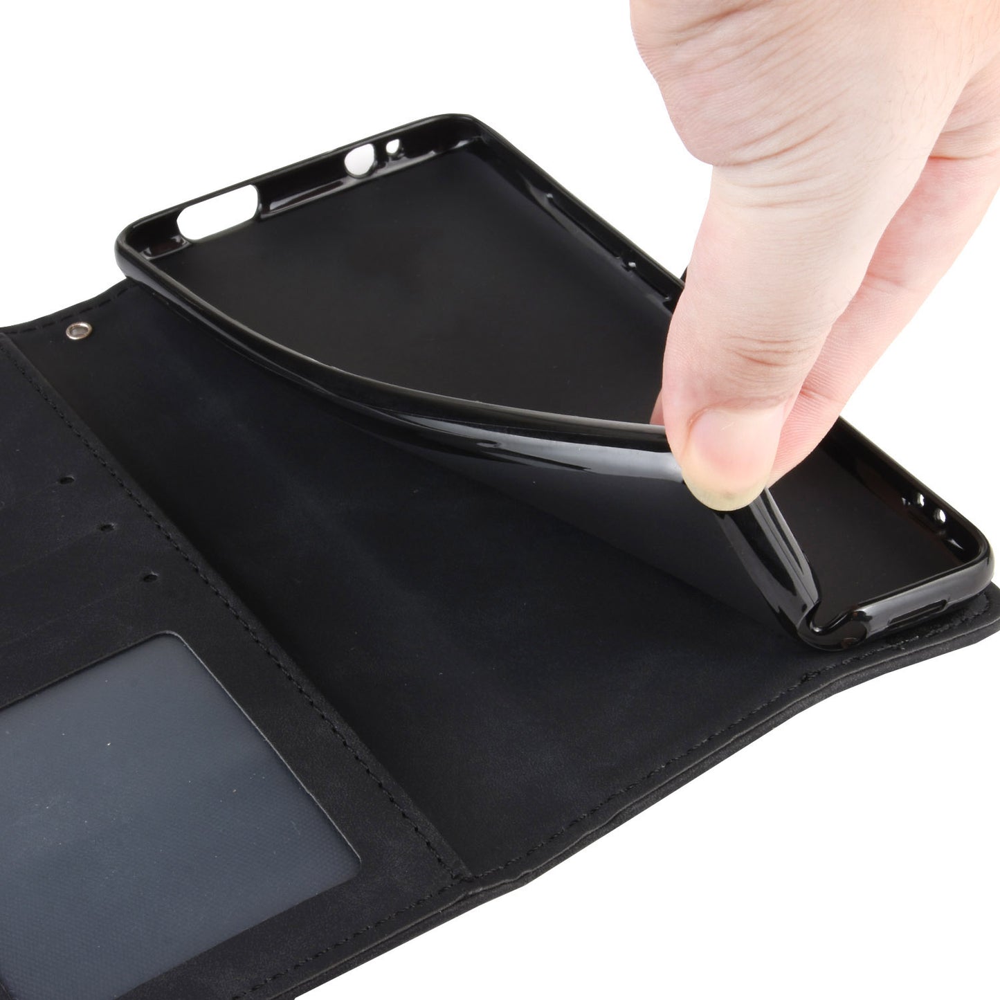 PU Leather with Multiple Card Slots Cover for Huawei P40 Pro+