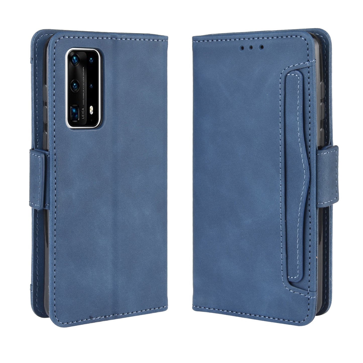 PU Leather with Multiple Card Slots Cover for Huawei P40 Pro+