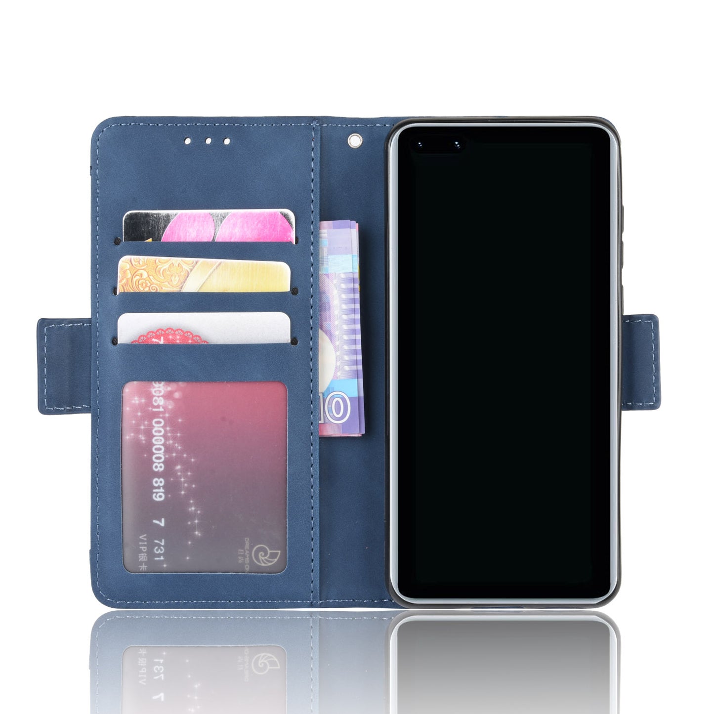 PU Leather with Multiple Card Slots Cover for Huawei P40 Pro+