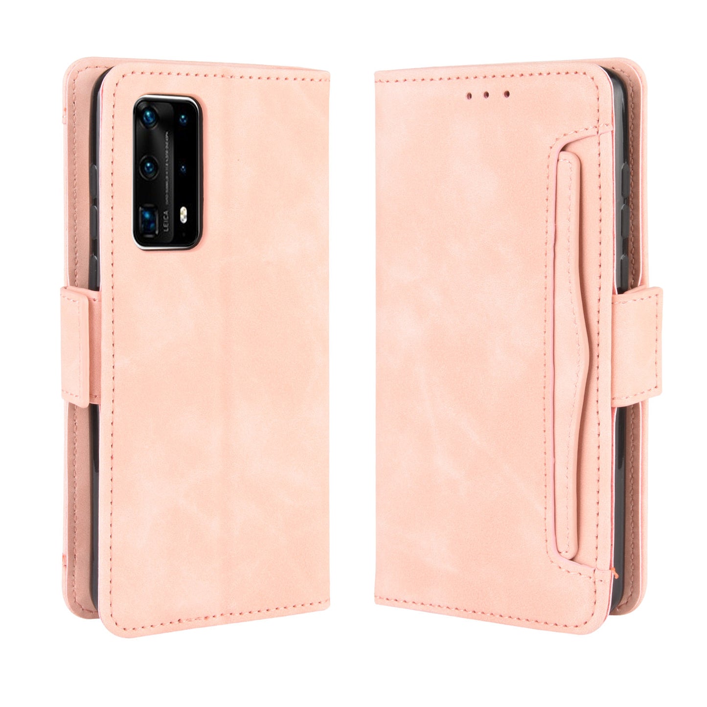 PU Leather with Multiple Card Slots Cover for Huawei P40 Pro+