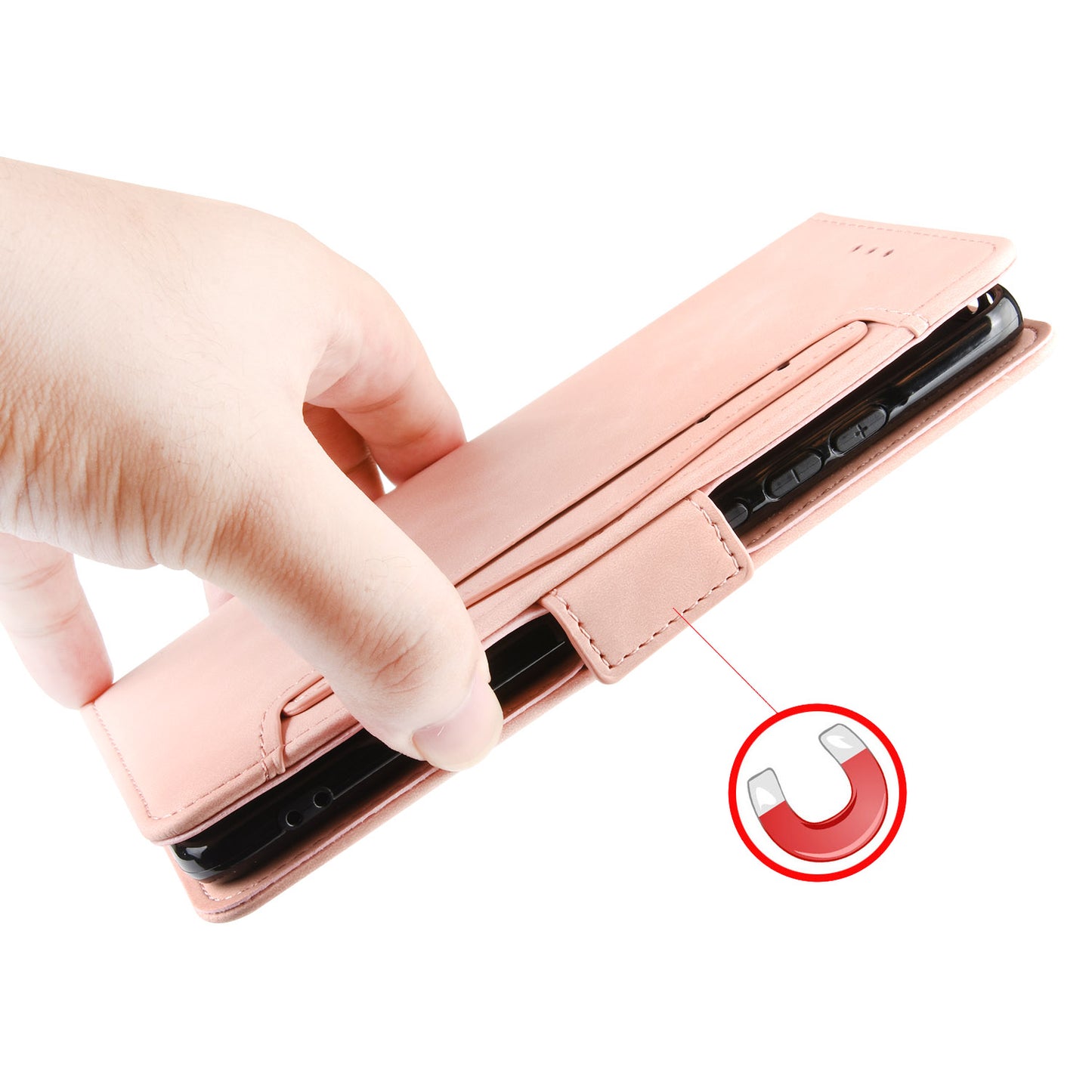 PU Leather with Multiple Card Slots Cover for Huawei P40 Pro+