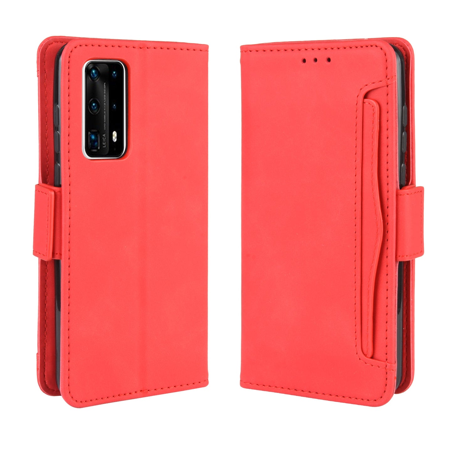 PU Leather with Multiple Card Slots Cover for Huawei P40 Pro+