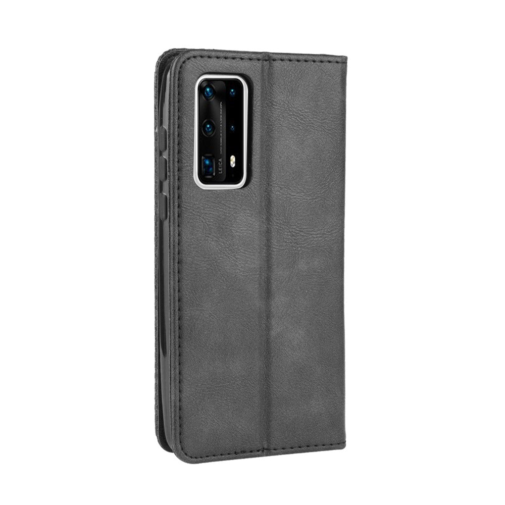 Retro Leather with Wallet Stand Cover for Huawei P40 Pro+